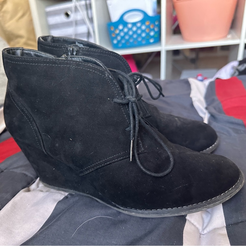 Cute wedge ankle boots
